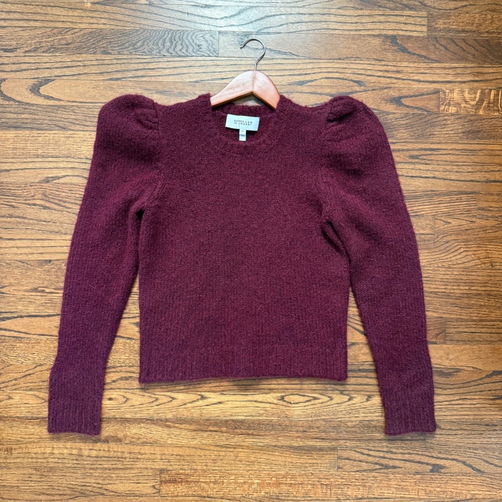 Derek Lam 10 Crosby Womens Alpaca Wool Puff Sleeve Sweater Size S Romantic Cozy